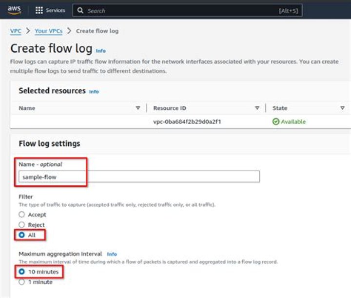 create-flow-logs — AWS CLI 2.15.39 Command Reference